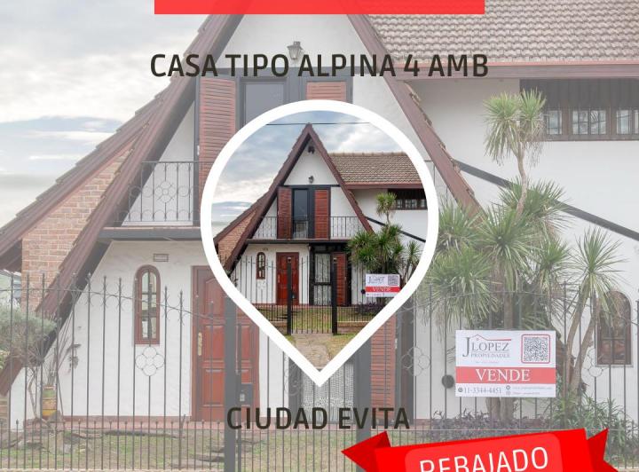 Casa · 140m² · 4 Ambientes · 2 Cocheras
