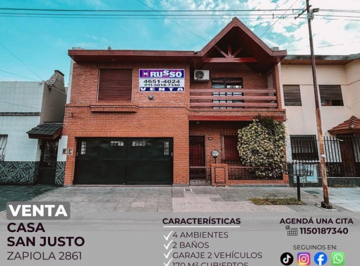 Casa · 170m² · 4 Ambientes