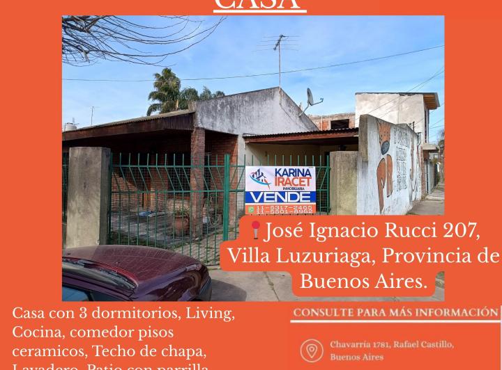 Casa · 200m² · 3 Dormitorios · 1 Cochera