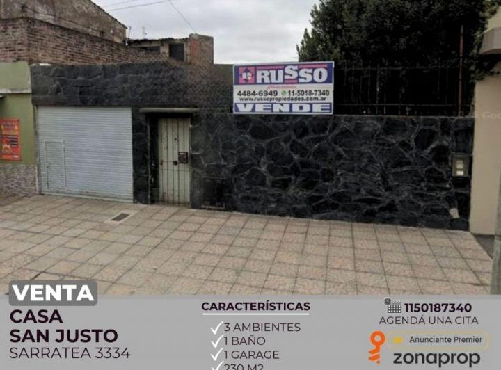 Casa · 80m² · 3 Ambientes · 1 Cochera