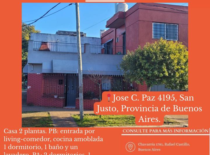 Casa · 140m² · 6 Ambientes · 1 Cochera