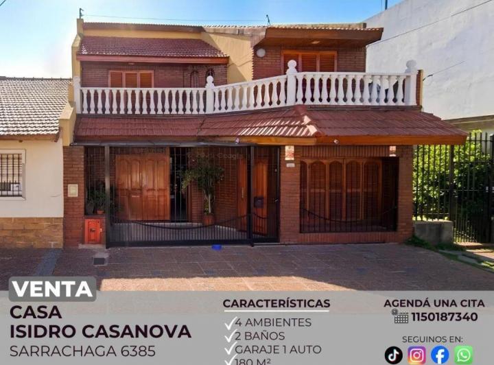 Casa · 180m² · 4 Ambientes