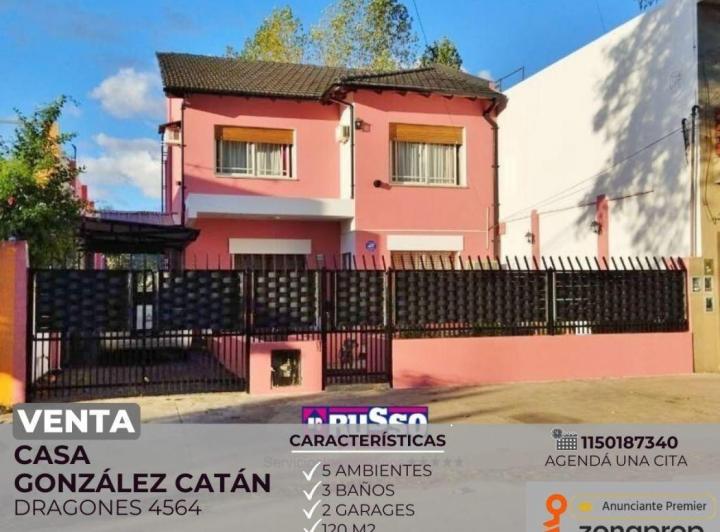 Casa · 120m² · 5 Ambientes · 2 Cocheras