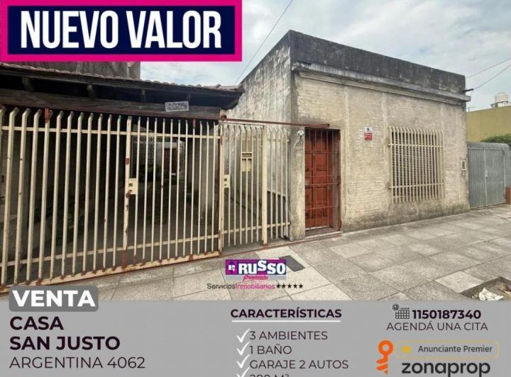 Casa · 150m² · 3 Ambientes · 2 Cocheras