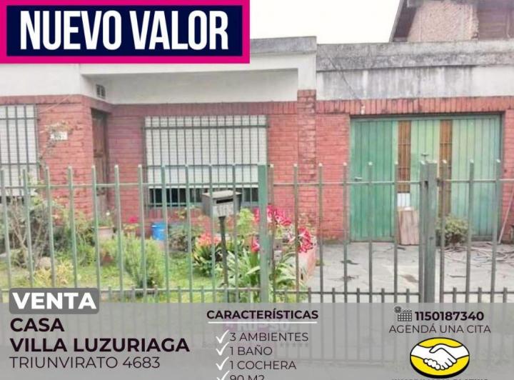 Casa · 90m² · 3 Ambientes