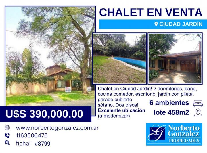 Casa · 240m² · 6 Ambientes · 3 Cocheras