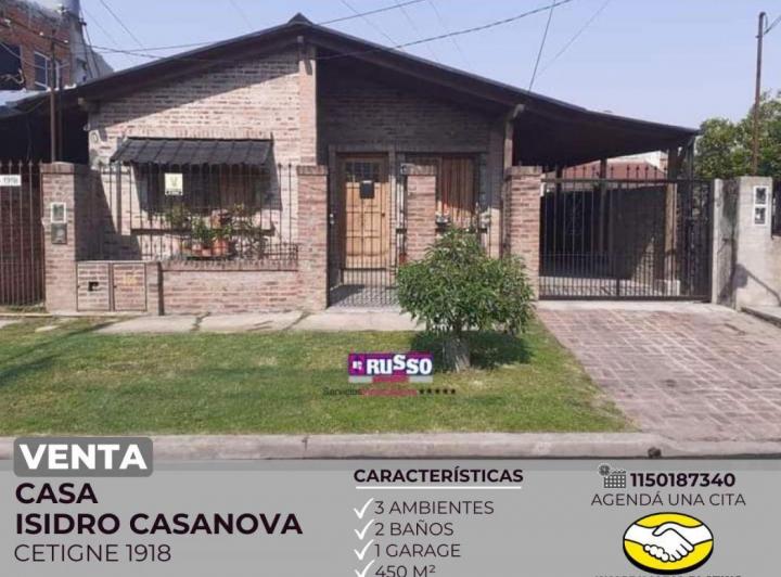 Casa · 128m² · 3 Ambientes · 1 Cochera