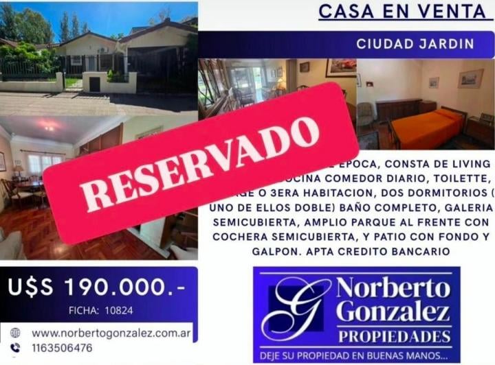 Casa · 167m² · 4 Ambientes · 2 Cocheras