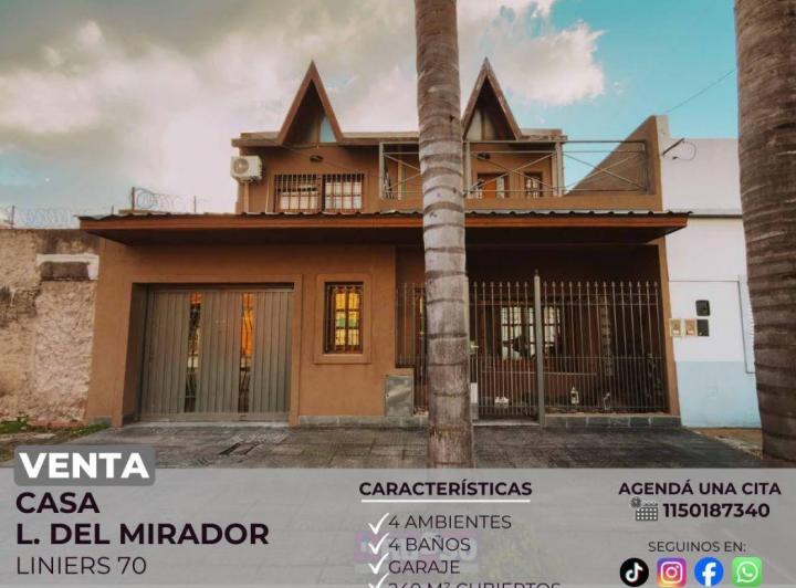 Casa · 240m² · 4 Ambientes · 1 Cochera