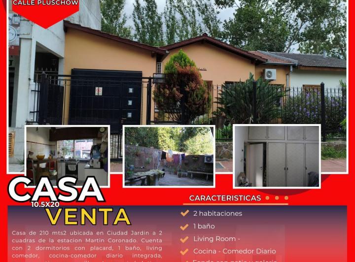 Casa · 130m² · 3 Ambientes · 1 Cochera