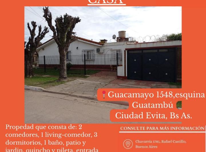 Casa · 145m² · 5 Ambientes · 1 Cochera