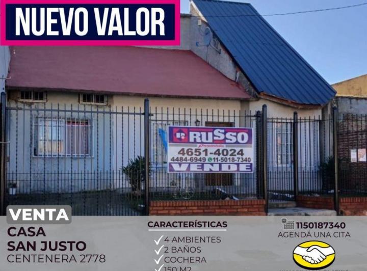 Casa · 150m² · 4 Ambientes · 1 Cochera