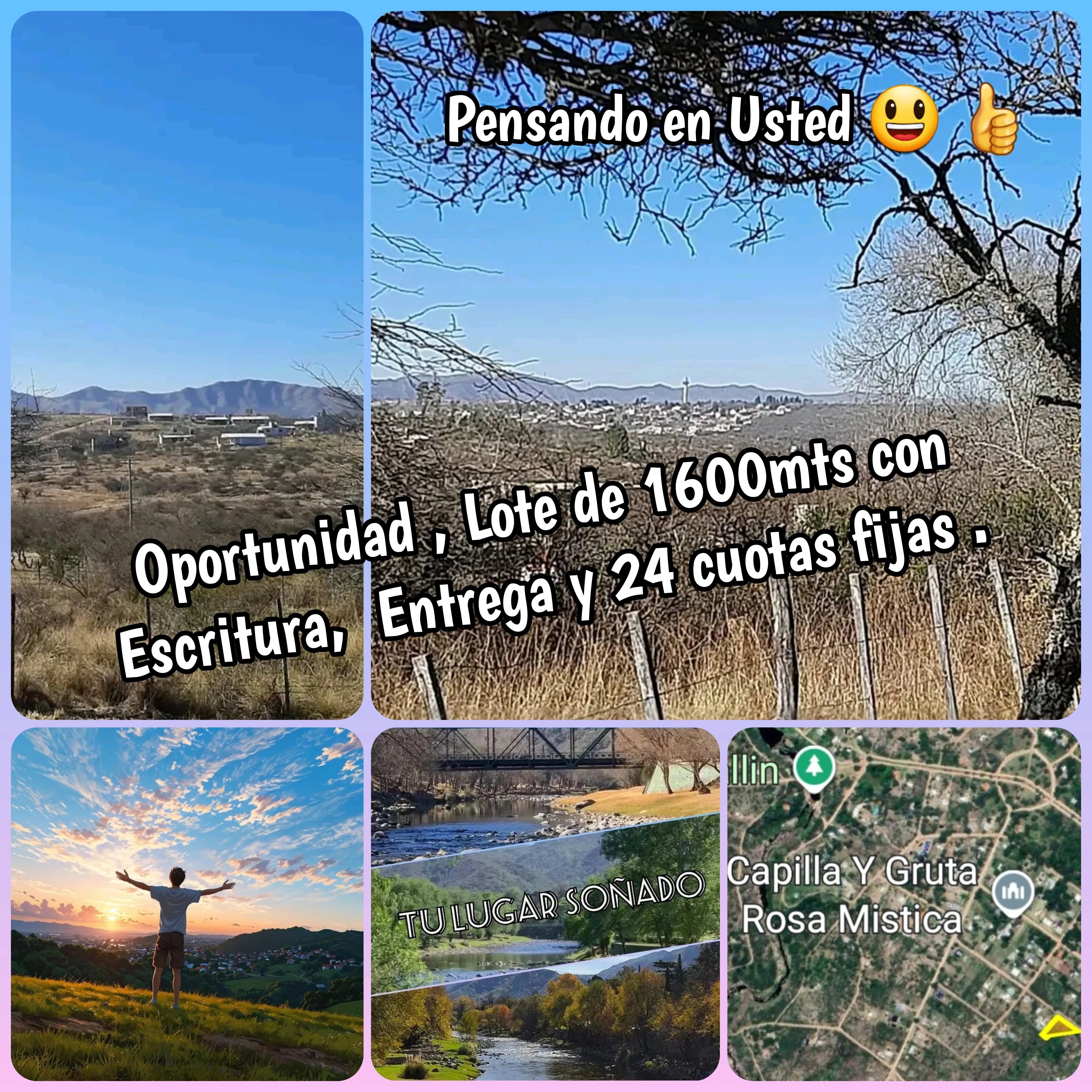 Vendo lote de 1600mts con Entrega y 24 cuotas