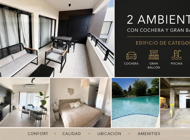 Departamento · 53m² · 2 Ambientes · 1 Cochera