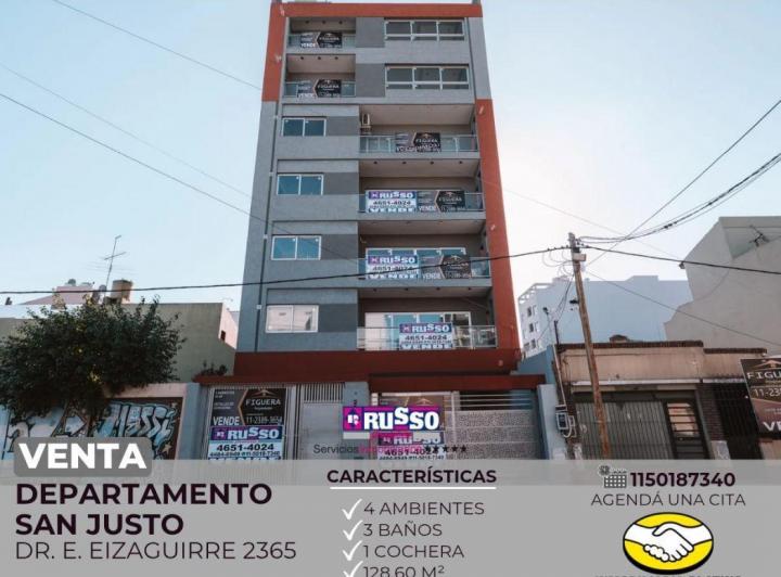 Departamento · 102m² · 4 Ambientes · 1 Cochera