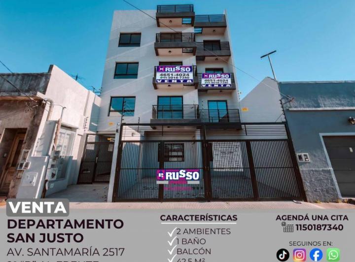 Departamento · 40m² · 2 Ambientes