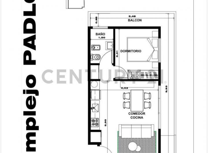 Departamento · 39m² · 2 Ambientes