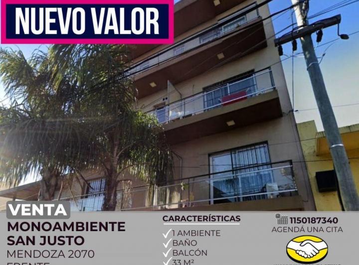 Departamento · 33m² · 1 Ambiente · 1 Cochera