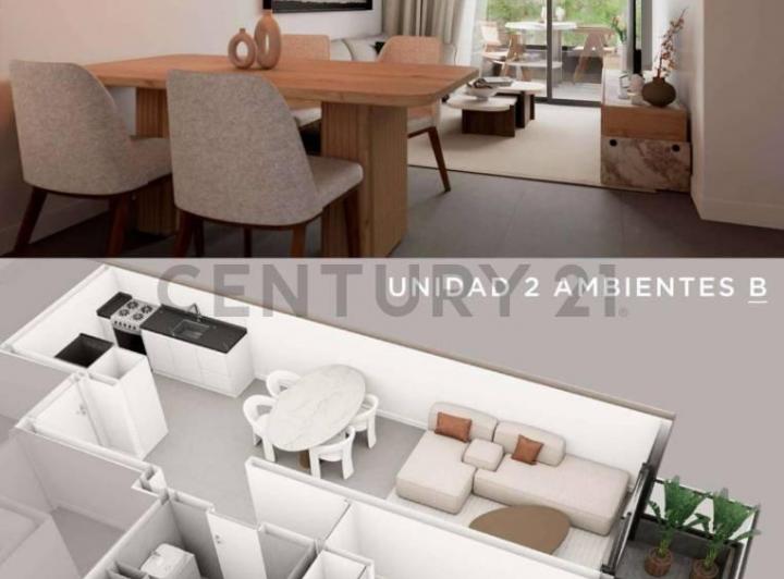 Departamento · 42m² · 2 Ambientes
