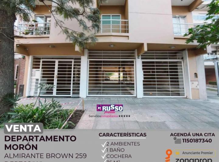 Departamento · 36m² · 2 Ambientes · 1 Cochera