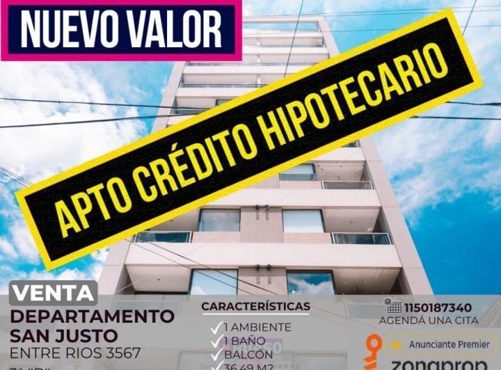 Departamento · 32m² · 1 Ambiente