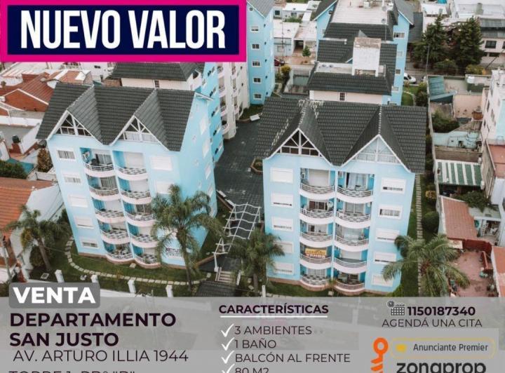 Departamento · 80m² · 3 Ambientes