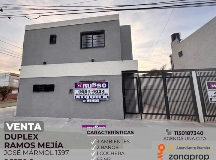 Departamento · 65m² · 3 Ambientes · 1 Cochera
