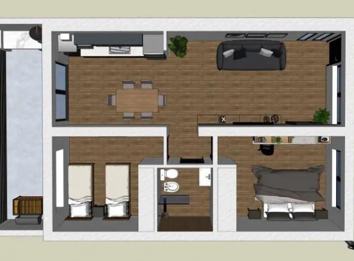 Departamento · 49m² · 3 Ambientes