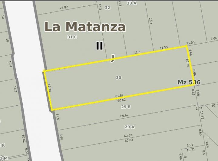 Terreno · 1034m²