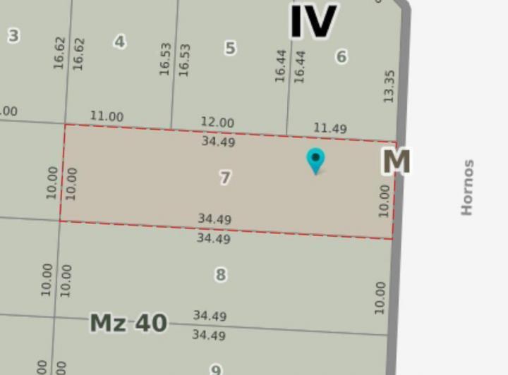 Terreno · 344m²