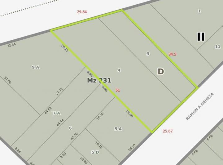 Terreno · 1000m²