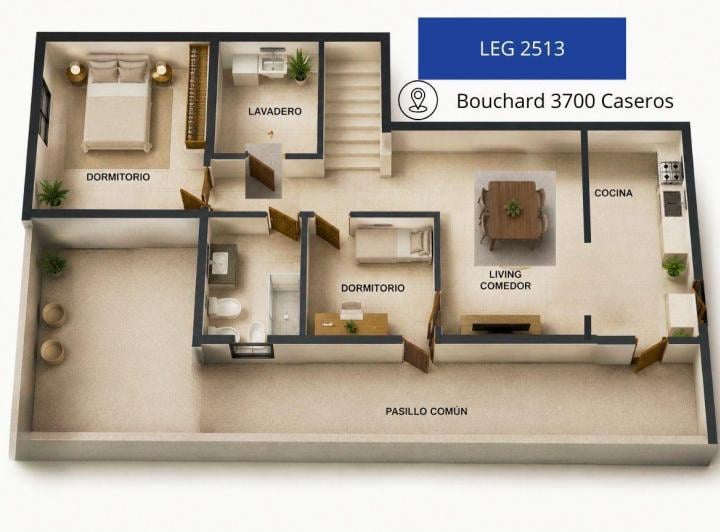 PH · 55m² · 3 Ambientes