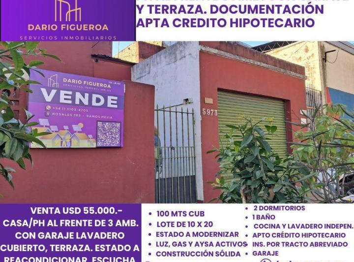 PH · 100m² · 3 Ambientes · 1 Cochera