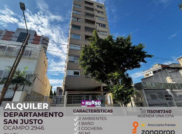 Departamento · 50m² · 2 Ambientes · 1 Cochera