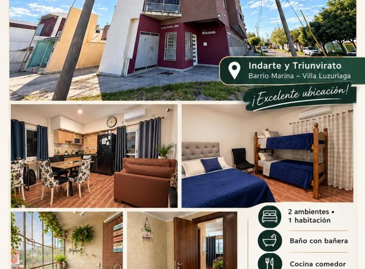 Departamento · 48m² · 2 Ambientes · 2 Cocheras