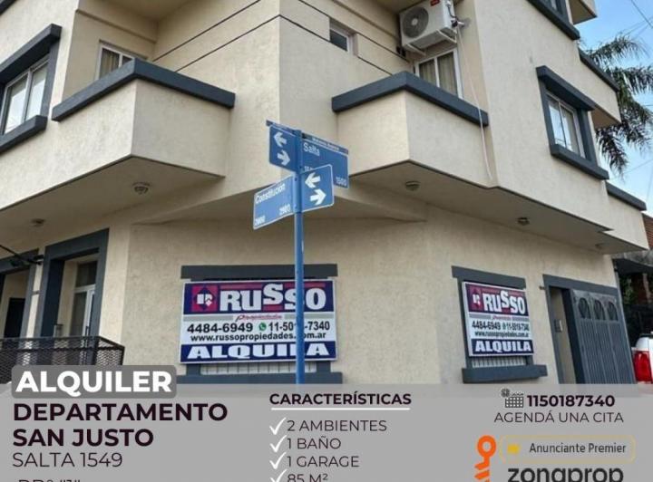 Departamento · 64m² · 2 Ambientes · 1 Cochera