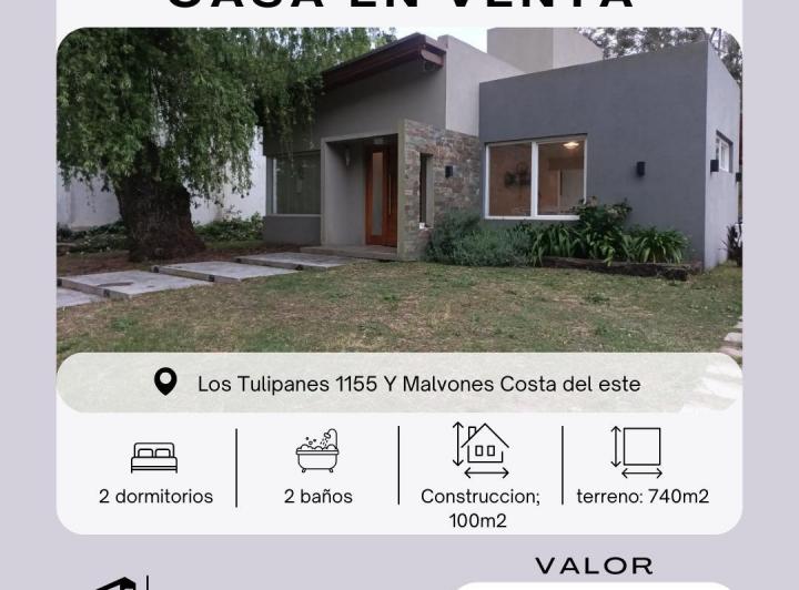 Casa · 100m² · 2 Dormitorios