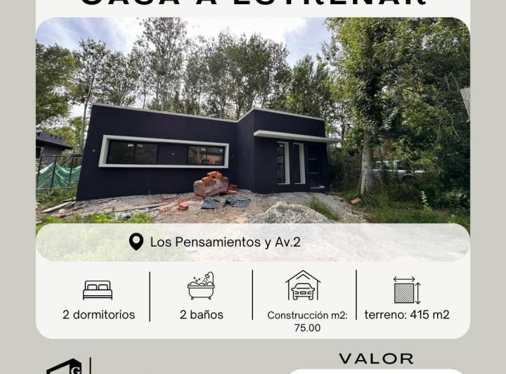 Casa · 75m² · 2 Dormitorios · 1 Cochera