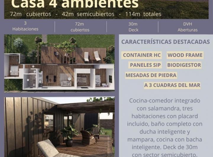 Casa · 72m² · 4 Ambientes