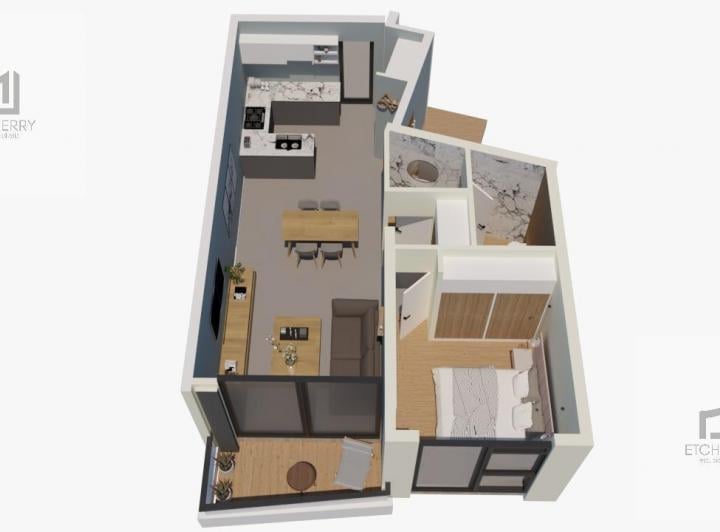 Departamento · 57m² · 2 Ambientes