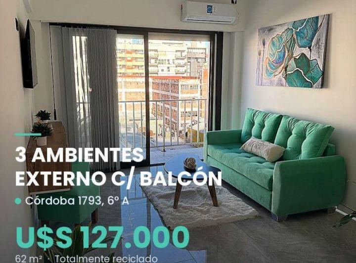 Departamento · 62m² · 3 Ambientes
