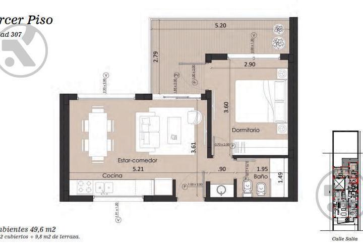 Departamento · 39m² · 2 Ambientes