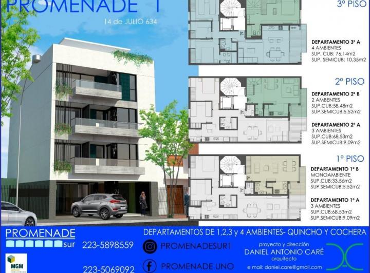 Departamento · 52m² · 2 Ambientes