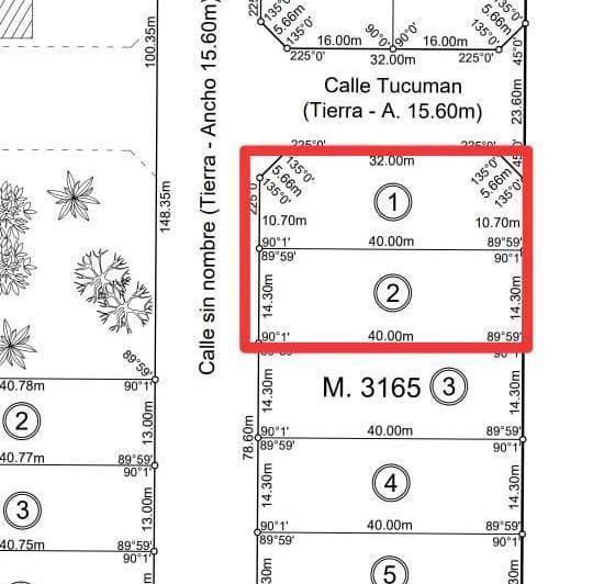 Terreno · 572m²