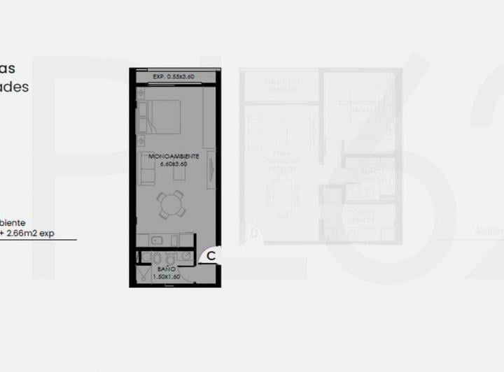 Departamento · 32m² · 1 Ambiente
