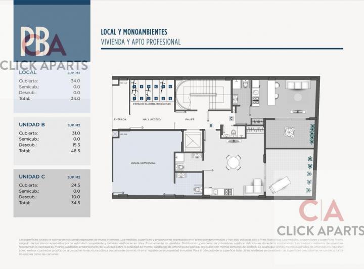Departamento · 24m² · 1 Ambiente