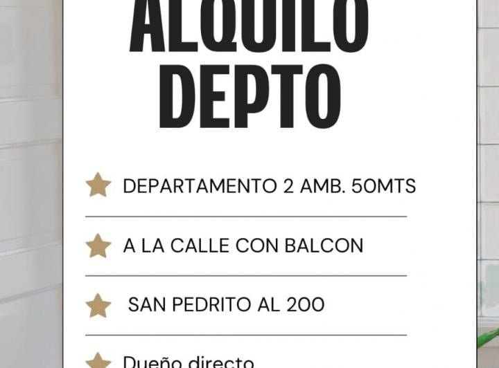 Departamento · 50m² · 2 Ambientes