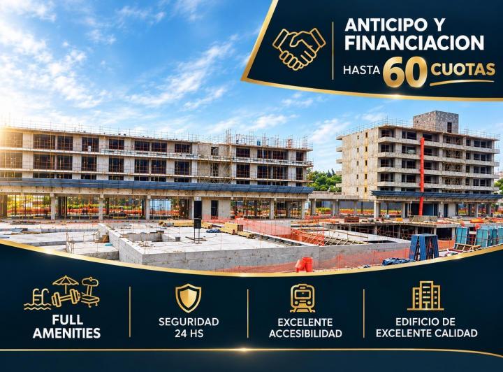 Departamento · 53m² · 2 Ambientes · 1 Cochera
