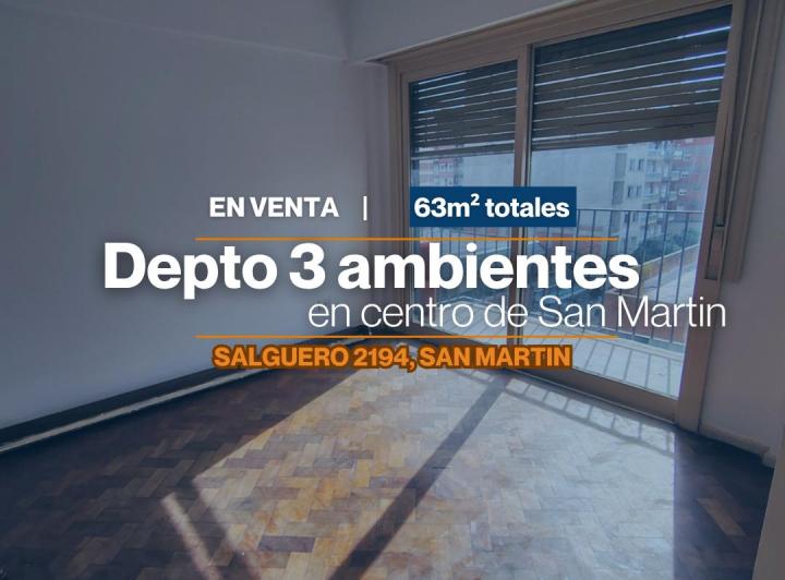 Departamento · 63m² · 3 Ambientes