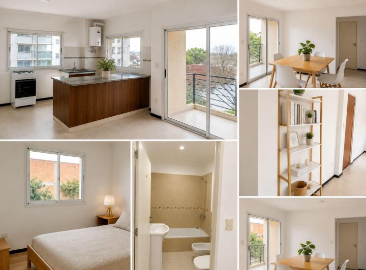 Departamento · 40m² · 2 Ambientes · 2 Cocheras